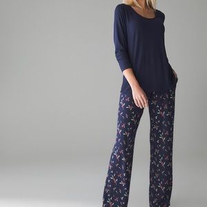 Soma Cool Nights Pajama Set- Navy